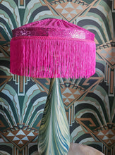 Load image into Gallery viewer, £50 Sale Hollywood Block..... Lady Gem sequin Lampshade