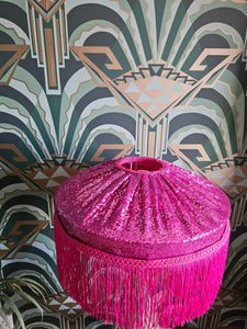 £50 Sale Hollywood Block..... Lady Gem sequin Lampshade