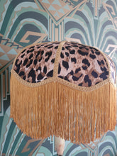 Load image into Gallery viewer, Hollywood Deco Leopard Lampshade in gold