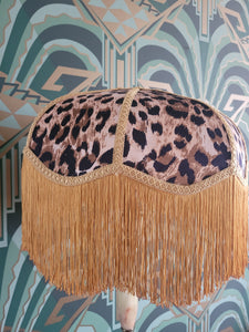 Hollywood Deco Leopard Lampshade in gold