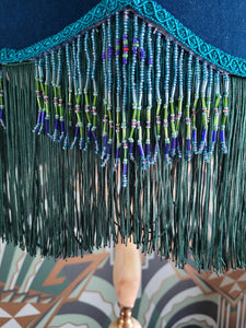 Hollywood Charleston Deco Teal lampshade