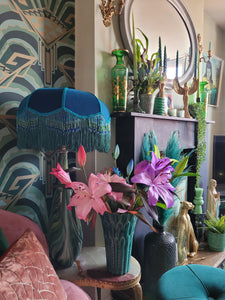 Hollywood Charleston Deco Teal lampshade