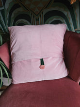 Load image into Gallery viewer, Vintage Scarf Cushion in Pinks &amp; Reds