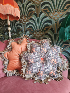 William Morris Velvet Star Cushion