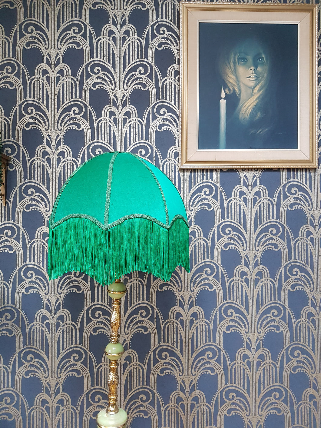 Emerald Art Deco Lampshade