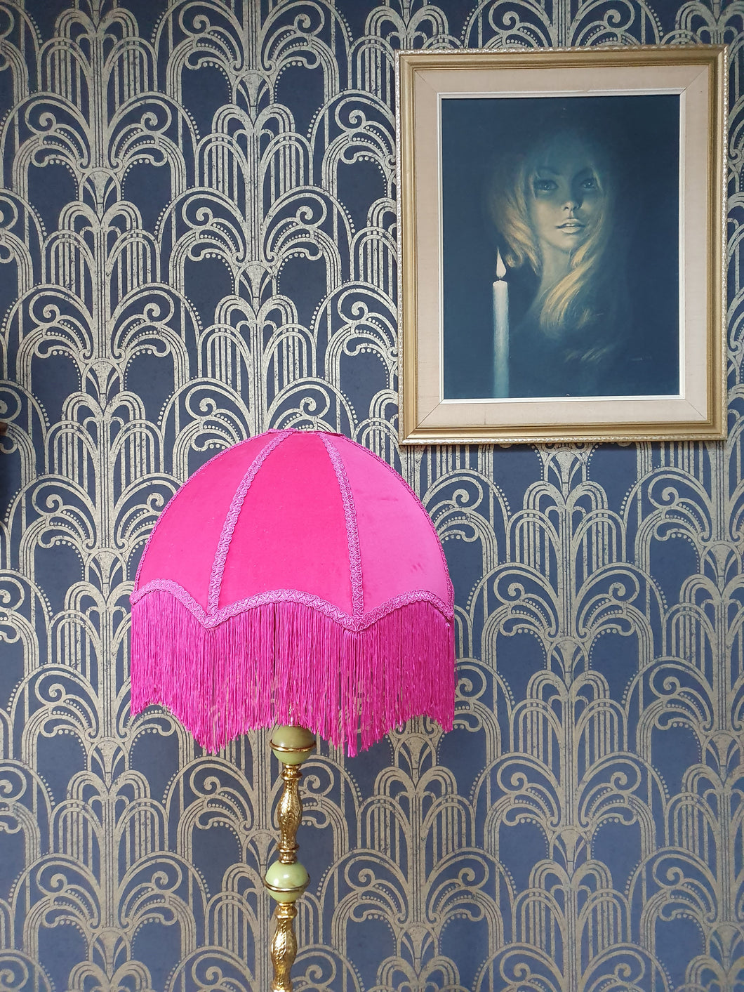 Pink Art Deco Lampshade