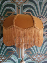 Load image into Gallery viewer, Old Gold Hollywood Deco Lampshade