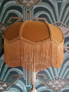 Old Gold Hollywood Deco Lampshade